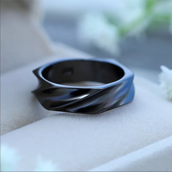 New Unisex Simple Minimalist Party Ring Vintage - Picture 6 of 6